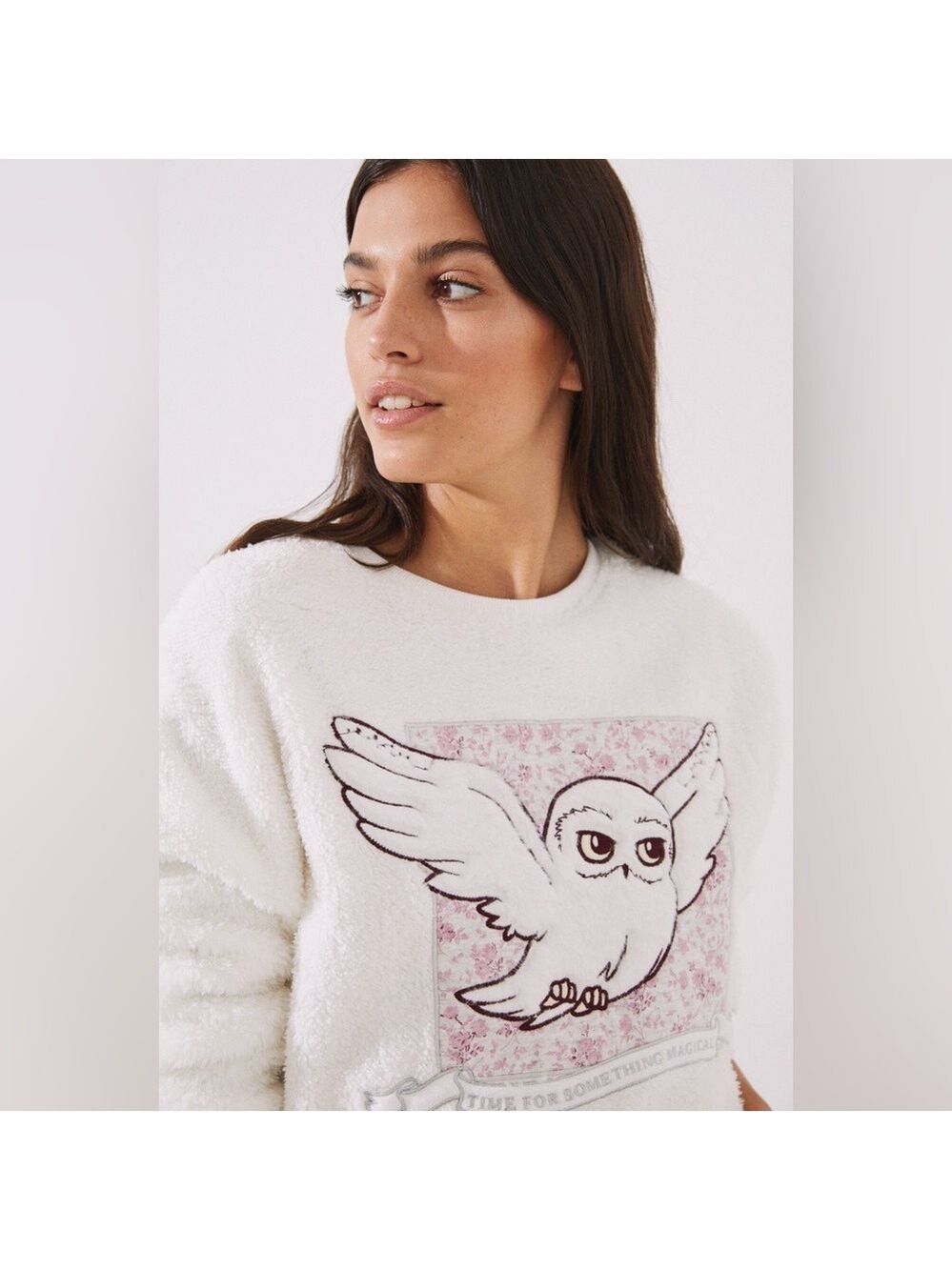 Harry Potter Hedwig Wish for Something Magical Sweatshirt Pajama Top Size XL NWT
